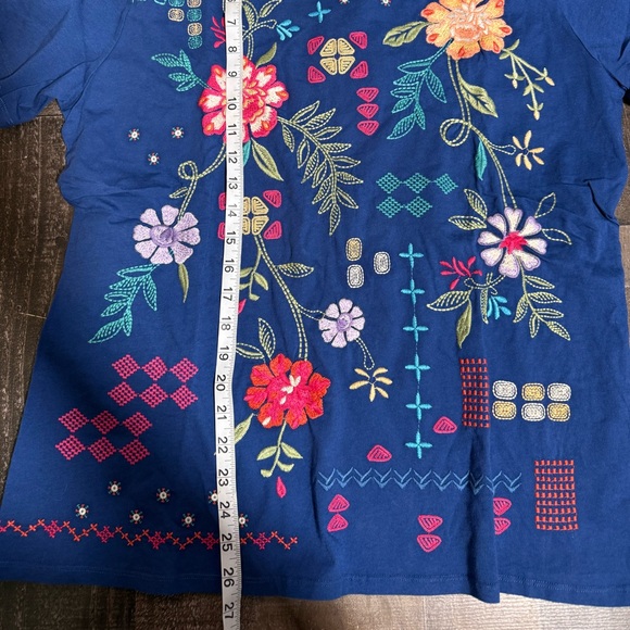 New Johnny Was Katie Embroidered Top- large - Picture 4 of 8